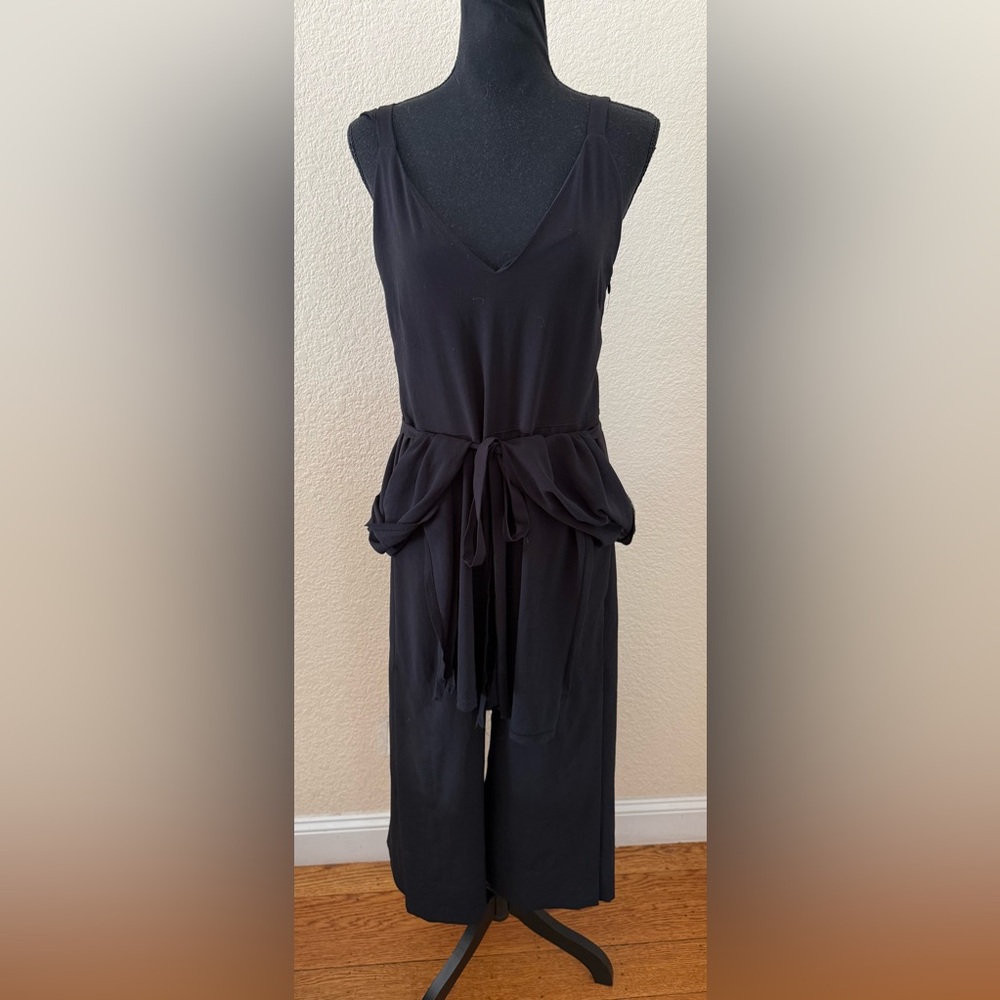 Malia Mills Convertible Black Jumpsuit With Tie Size 4